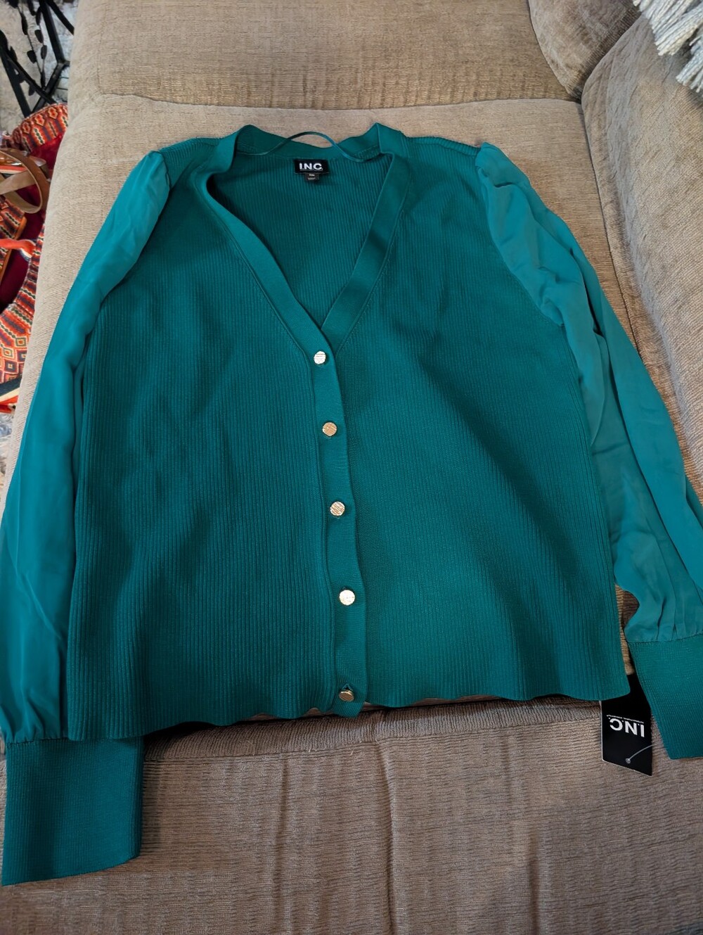Green Blouse Nwt